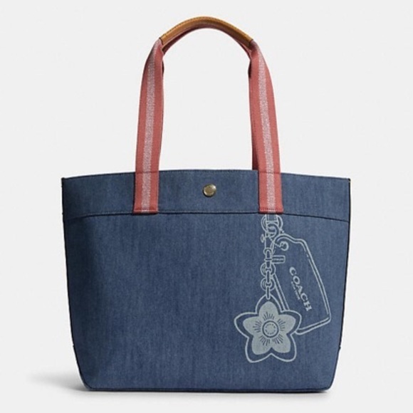 NEW 🌸 Coach | Flower Patterns Casual Style Denim - Picture 2 of 16